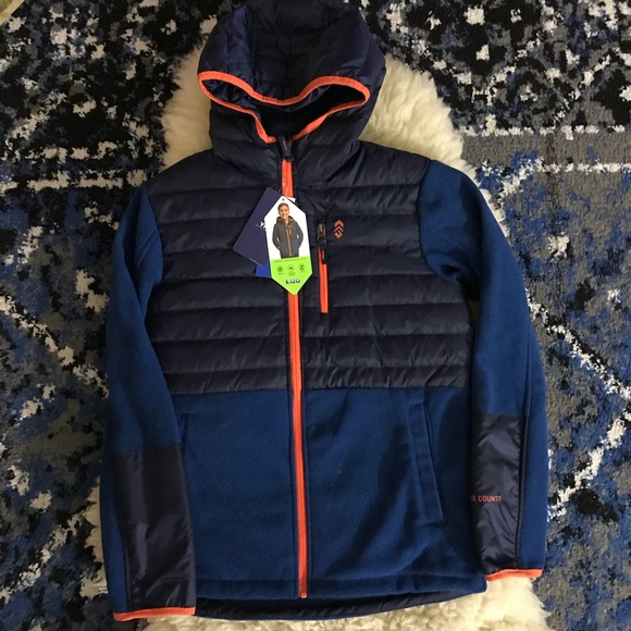 S, Blue Free Country Boys Hybrid Jacket